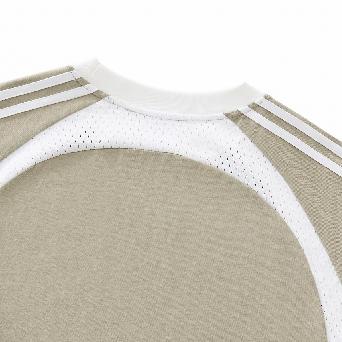 Raglan Sleeve Mesh Panel Sporty Tee