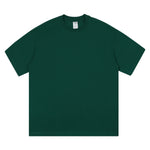 Camiseta de algodón de color liso y corte relajado de 6,6 oz
