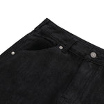 Street Deconstructed Embroidered Slim Flare Jeans