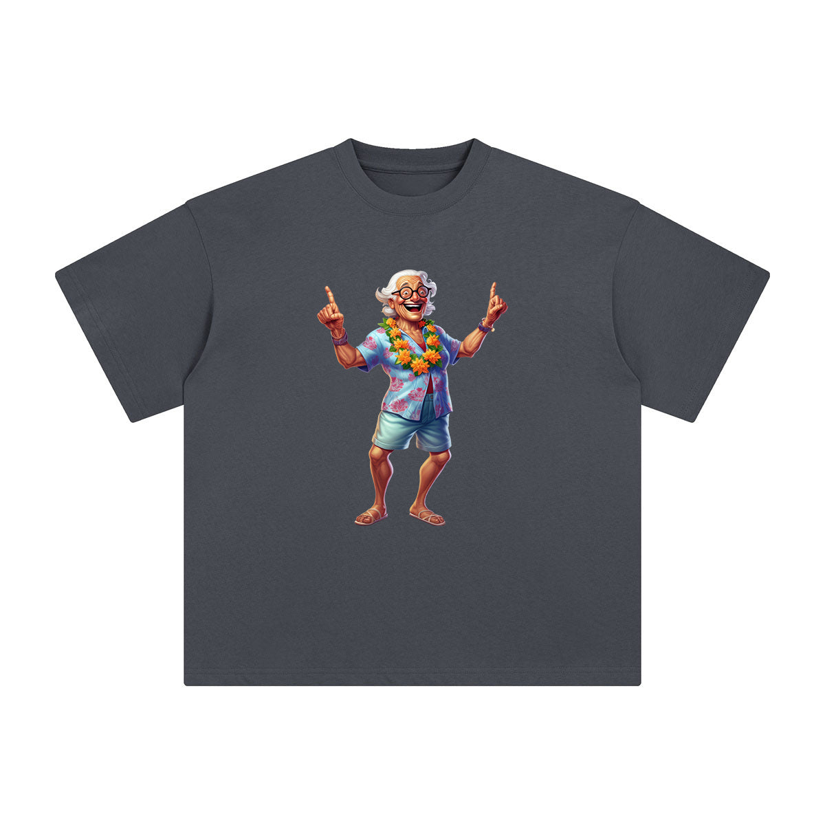 Summer Grandpa Graphic Tee-INNBLAC Fashion Apparel
