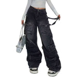 Women’s Y2K Low Rise Baggy Cargo Jeans