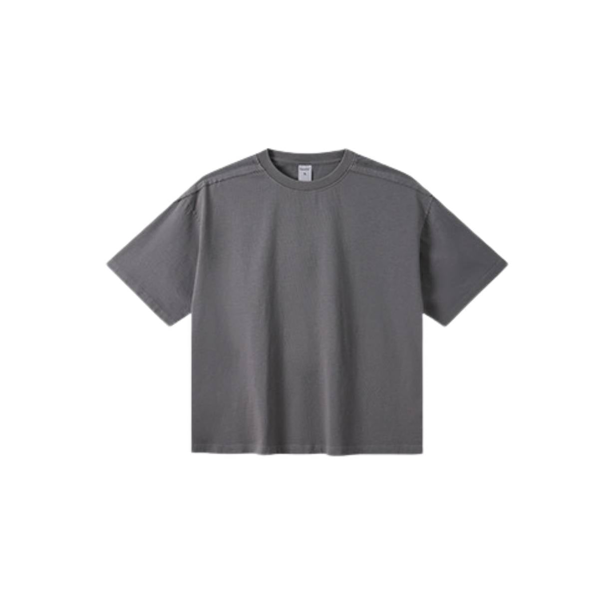 Camiseta destructiva de peso pesado con borde crudo de 10 oz