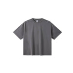 Camiseta destructiva de peso pesado con borde crudo de 10 oz