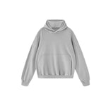 Sudadera con capucha pesada de color sólido