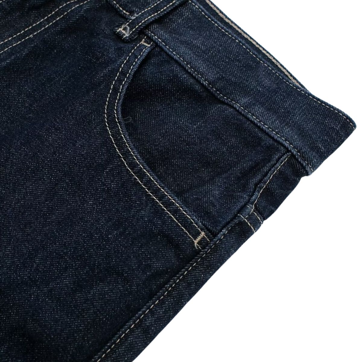 Indigo Cuffable Hem Baggy Jeans