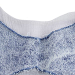 Spaghetti Straps Patchwork Denim Maxi Dress