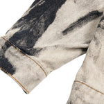 Men's Spring Autumn Tie-Dye Loose Casual Lapel Denim Jacket