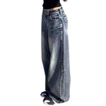 Risen Jeans Y2K High-Rise Wide-Leg Washed Jeans