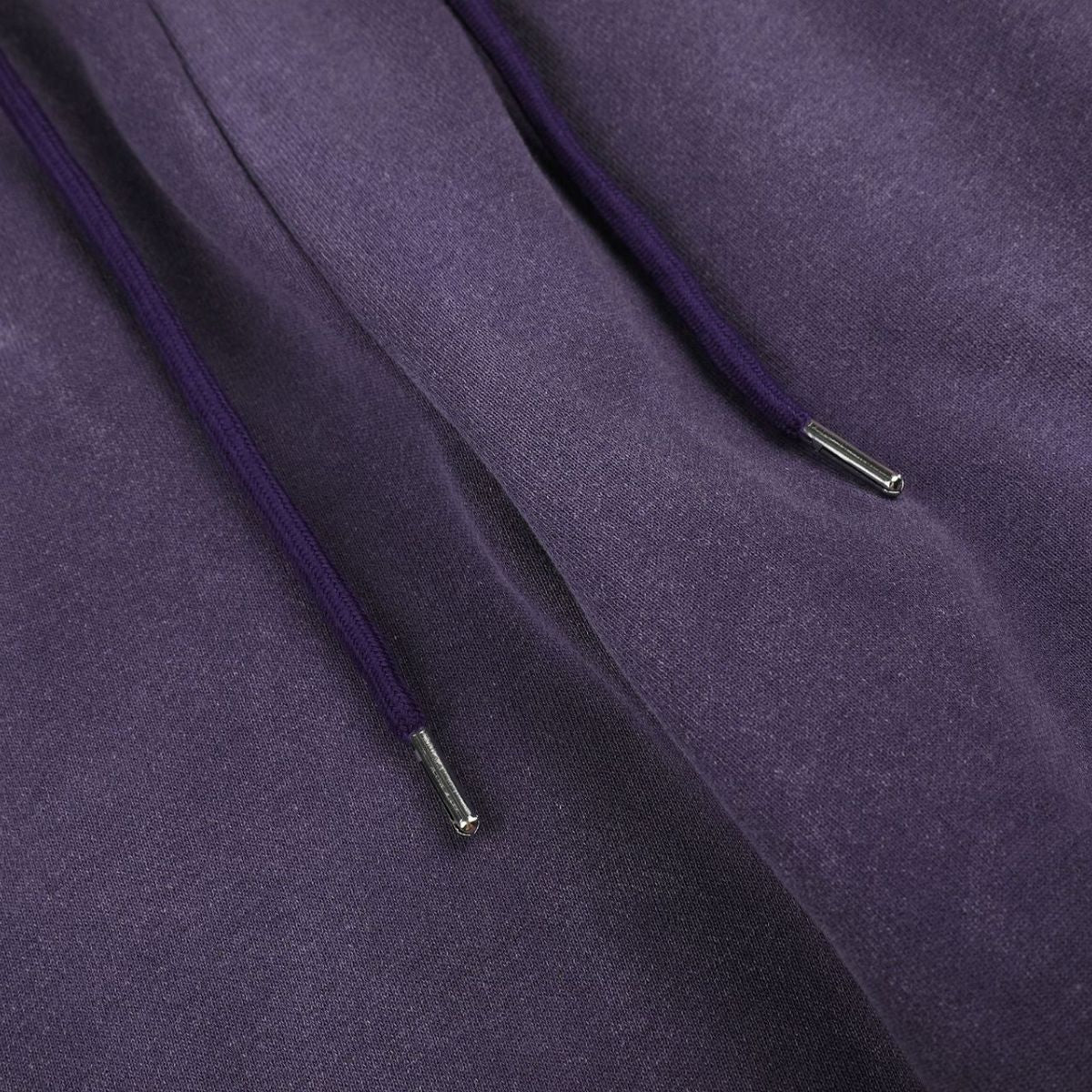 Vintage Washed Distressed Gradient‑Purple Relaxed Wide‑Leg Trousers