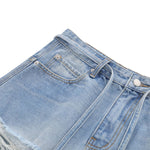 Vintage Distressed Baggy Denim Bermuda Shorts
