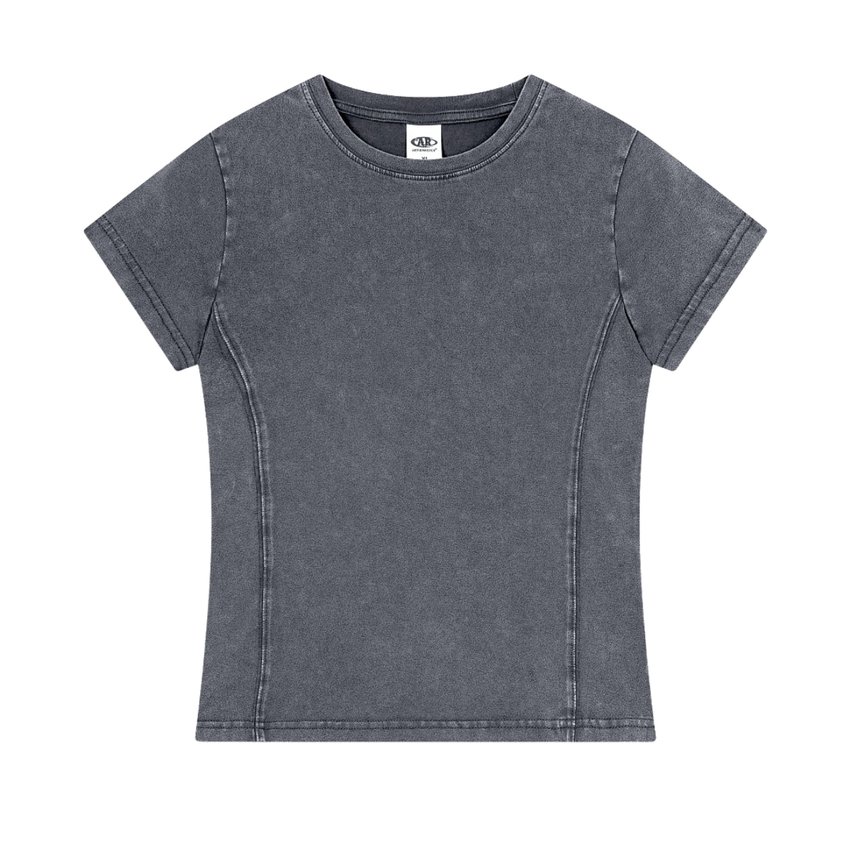 Snow Washed Peruvian Cotton Slim Fit Y2K Tee