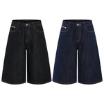 Bermudas con lavado vintage y salpicaduras de tinta