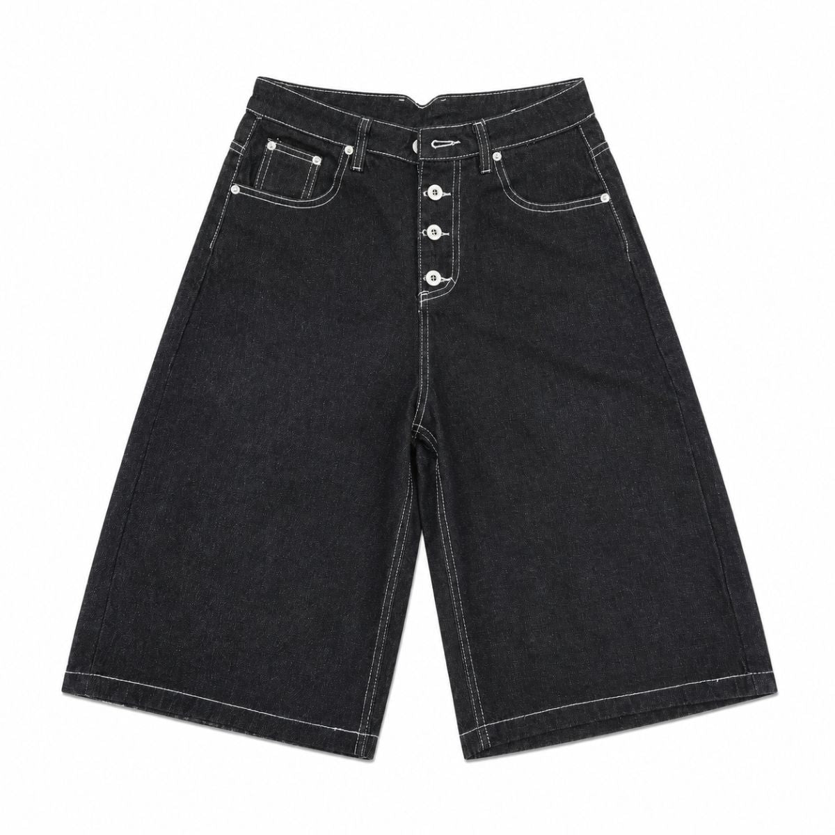 Bermudas con lavado vintage y salpicaduras de tinta