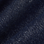 Dark Blue Button-Front A-Line Denim Dress