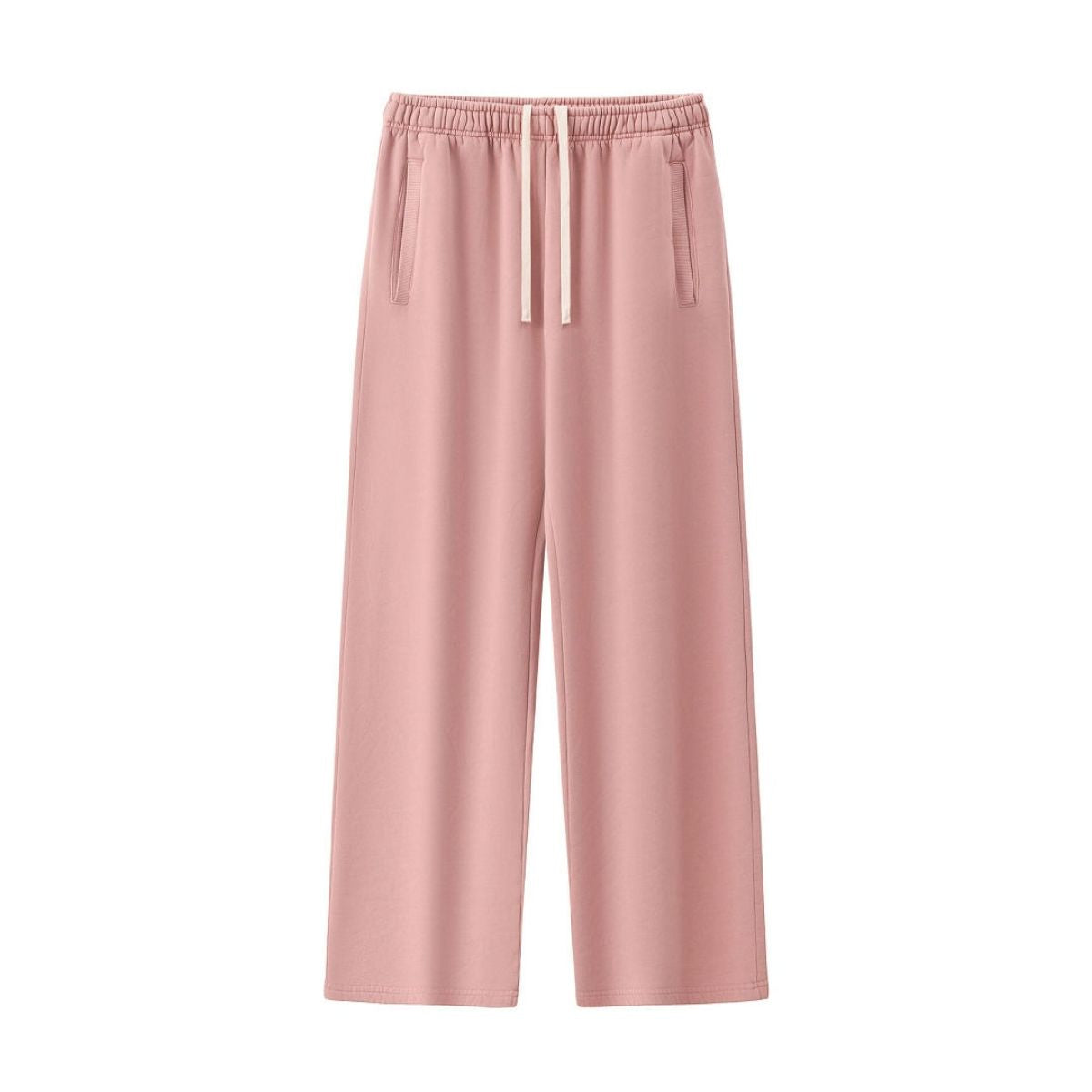 Vintage Washed Heavyweight Drawstring Wide Leg Casual Pants