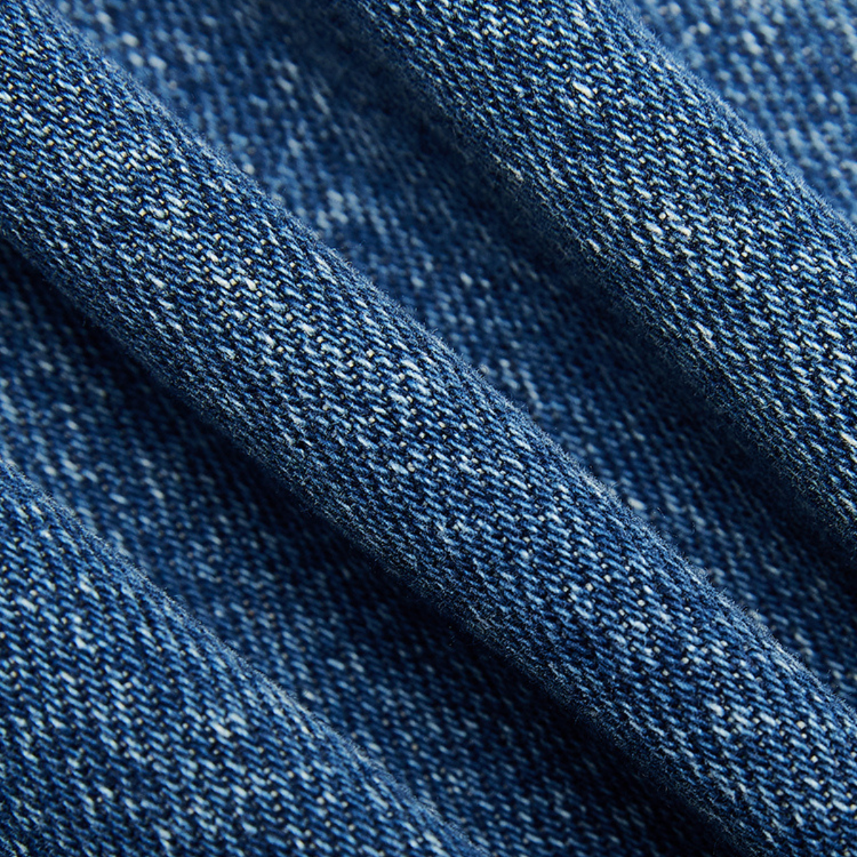 Puff Sleeve Belted Denim Mini Dress