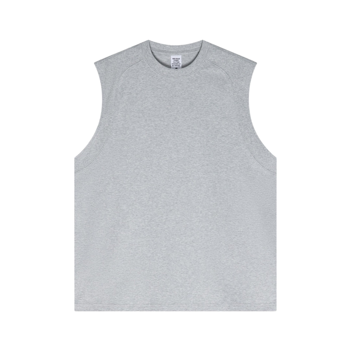 Panelled Back Seam Sleeveless T-Shirt