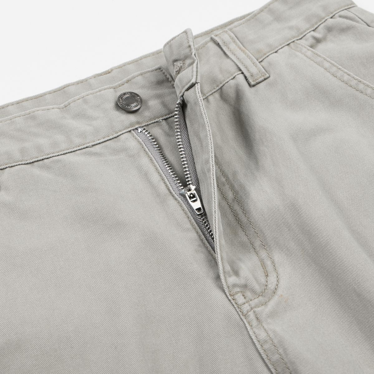 Deconstructed Curved Wide‑Leg Cargo Pants