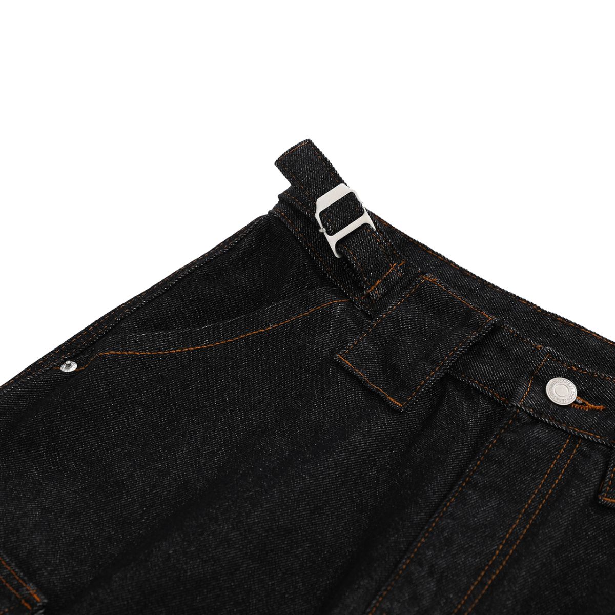 Raw Indigo Multi-Pocket Layered Denim Bermuda Shorts