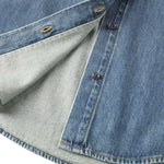 Vestido midi vaquero sin mangas con botones y aberturas en la parte delantera