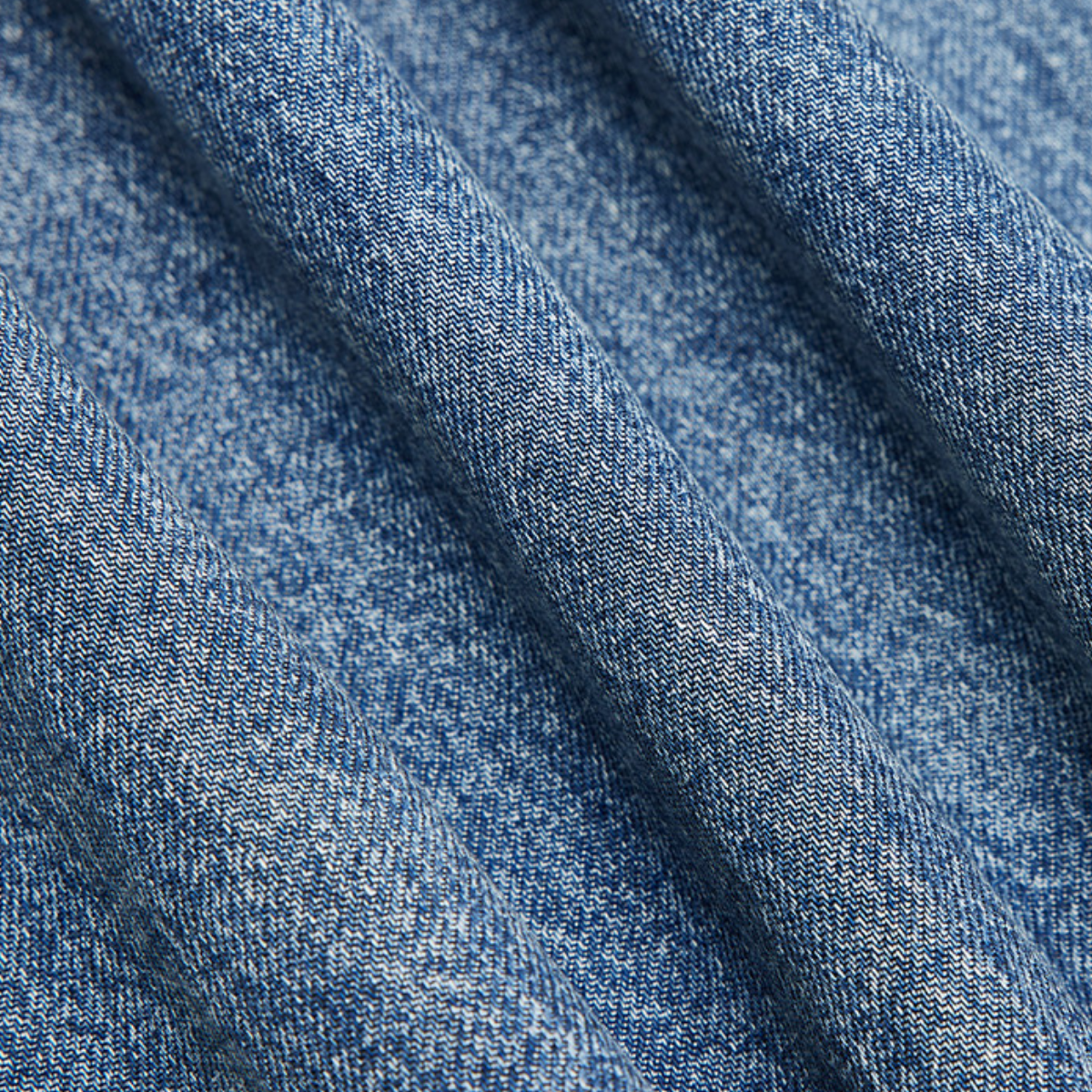 Belted Denim Ruffled Maxi Dress