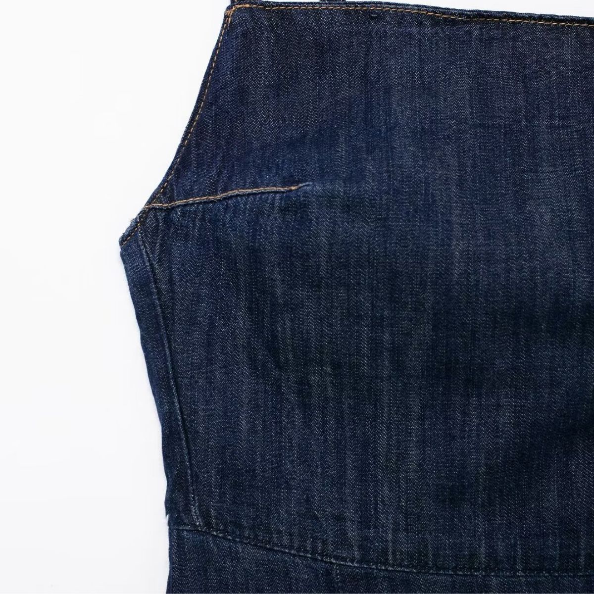 Indigo Spaghetti Straps Denim Maxi Dress