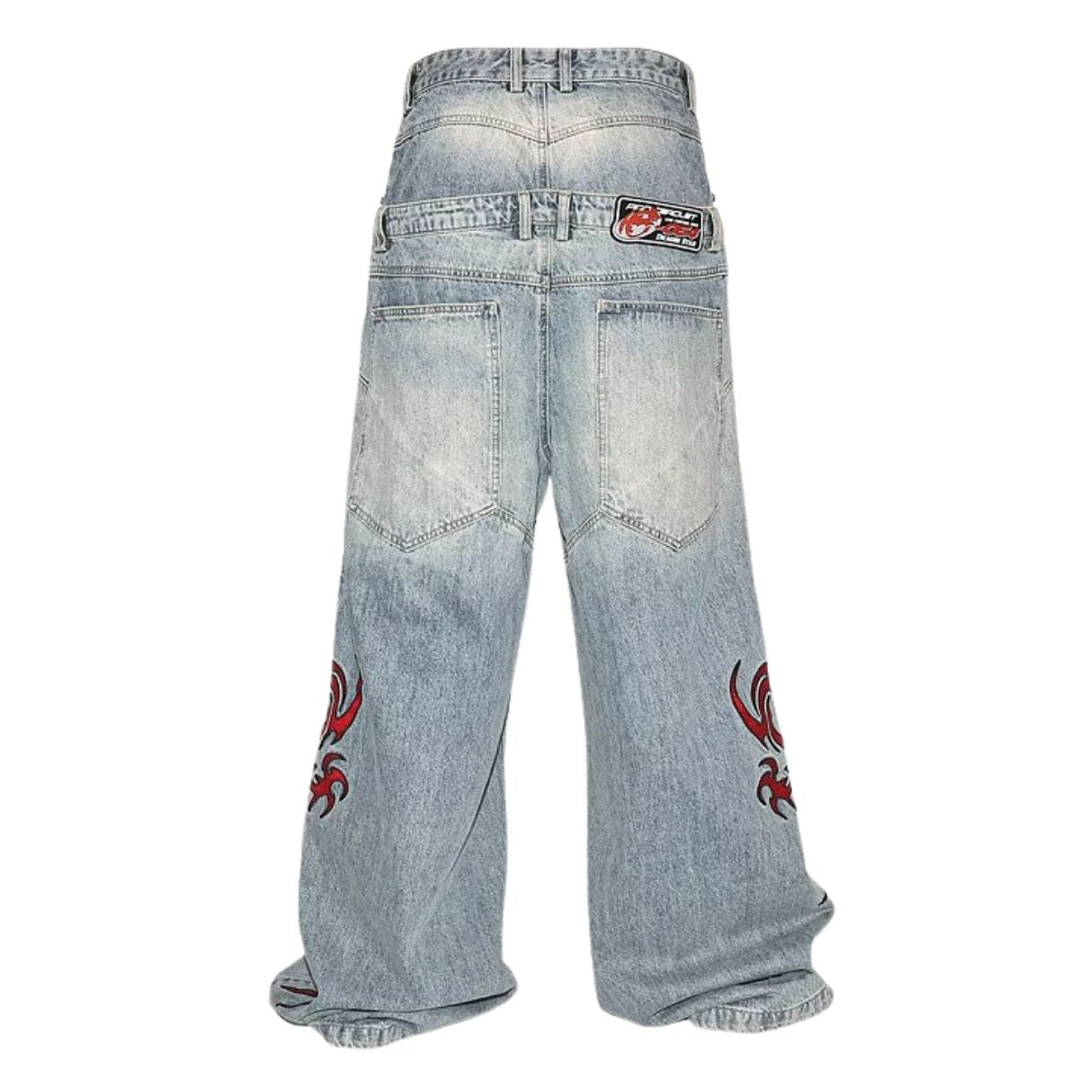 Vintage Embroidered Balloon Leg Jeans