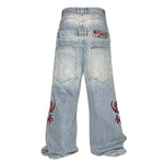 Vintage Embroidered Balloon Leg Jeans