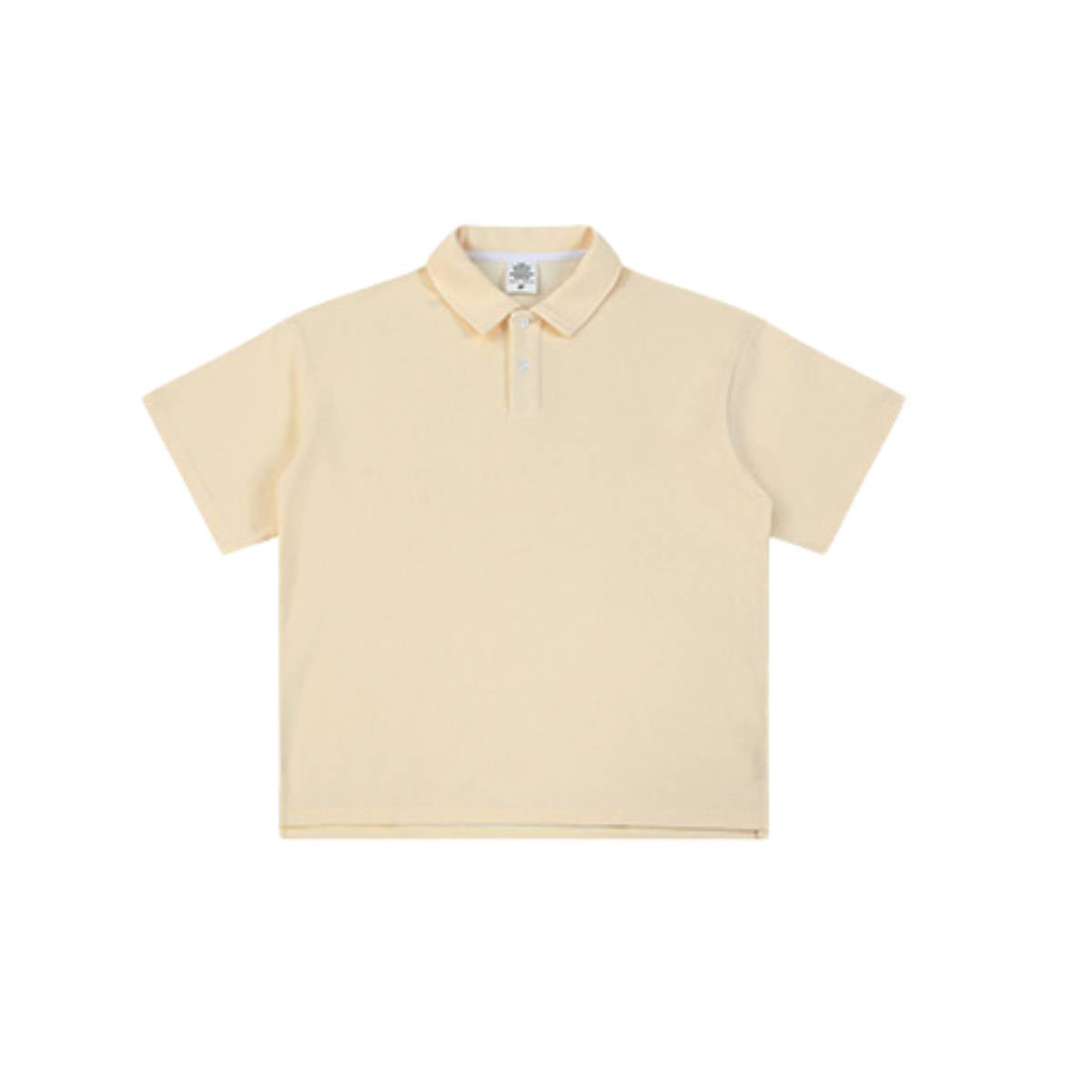 Waffle Knit Lapel Polo T Shirt