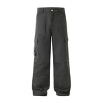 Guys Straight Leg Casual Parachute Pants-INNBLAC Fashion Apparel