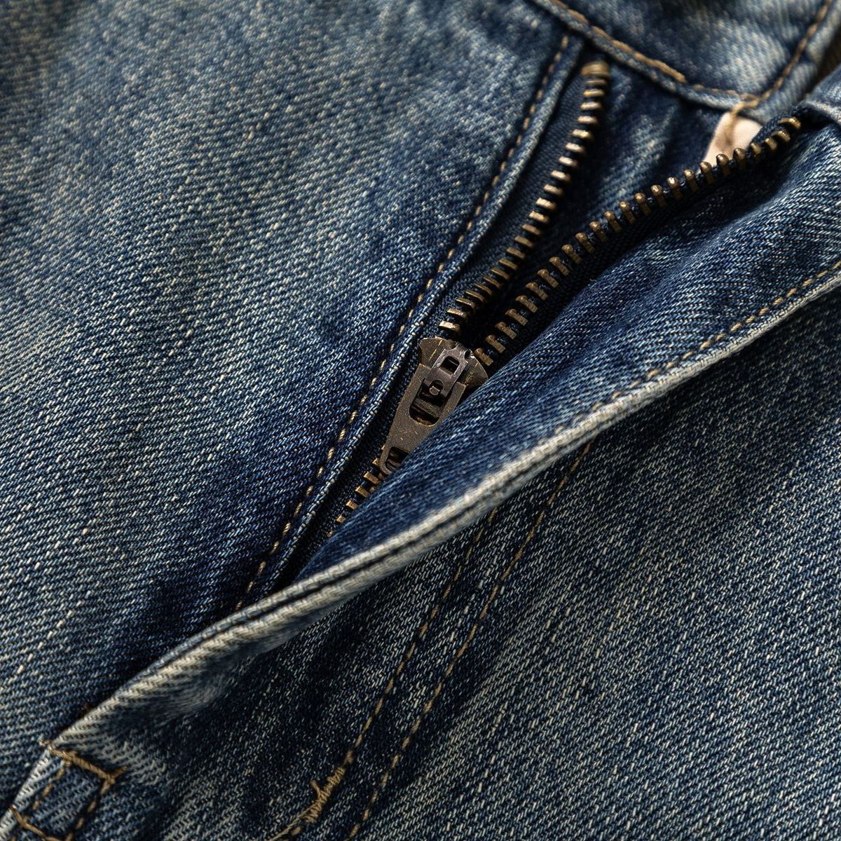 Vintage Washed Relaxed Straight Leg Jeans