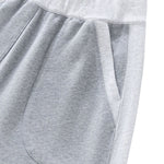 Cotton Casual Contrast Rib Stretch Sweatpants