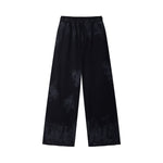 Heavy Paint‑Splatter Worn‑Distressed Straight‑Leg Pants