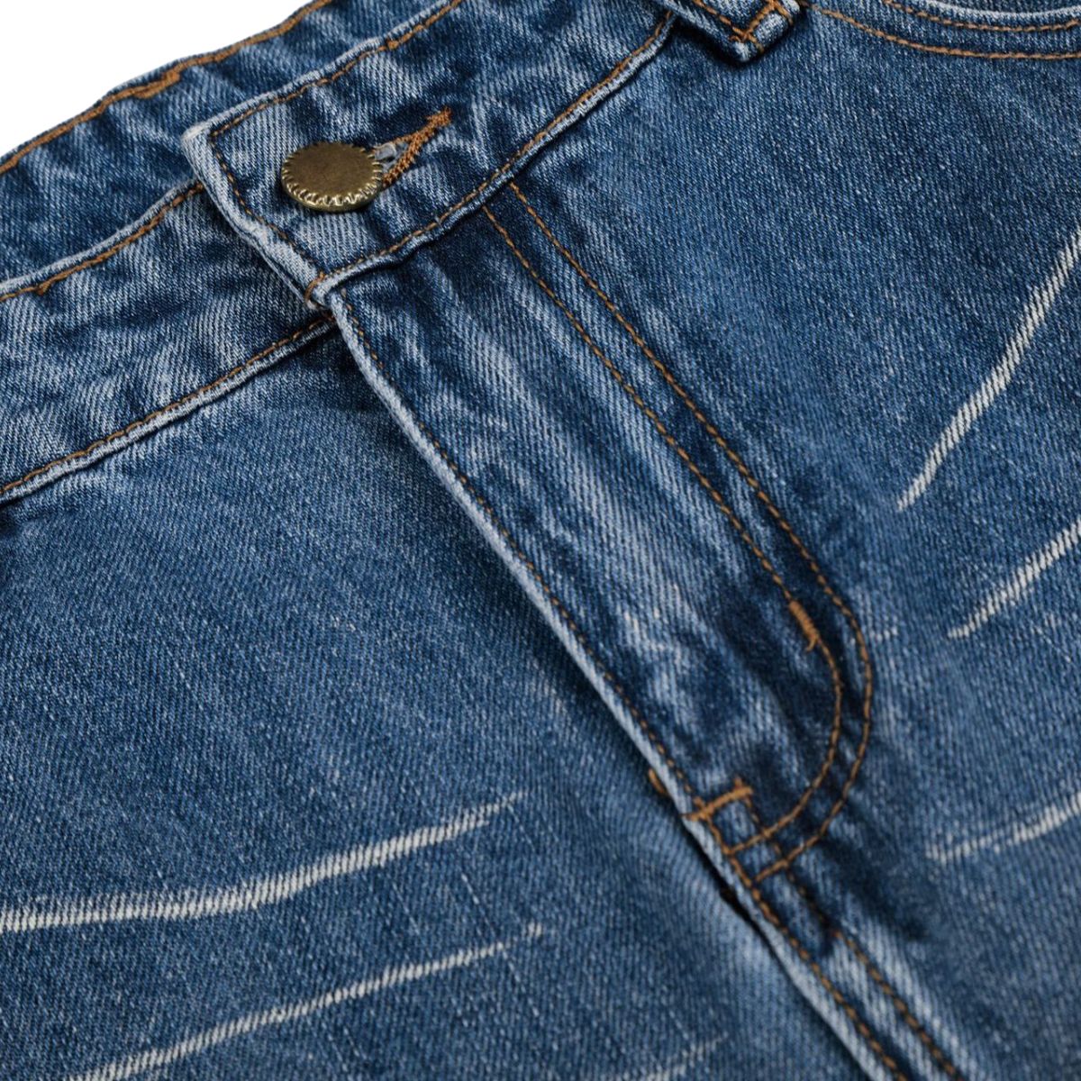 Vintage Washed Slim Flare Jeans