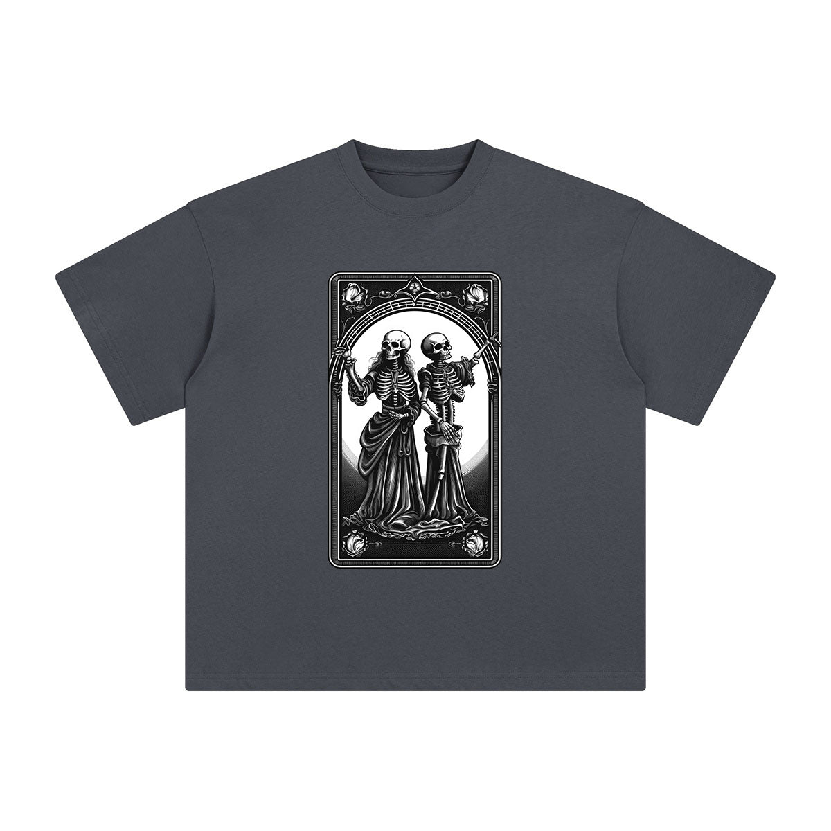 Mystery Skeleton Tarot Card Graphic Tee-INNBLAC Fashion Apparel