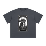 Mystery Skeleton Tarot Card Graphic Tee-INNBLAC Fashion Apparel