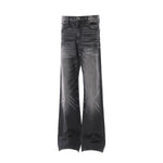 Vintage Washed Whiskered Slim Flare Jeans