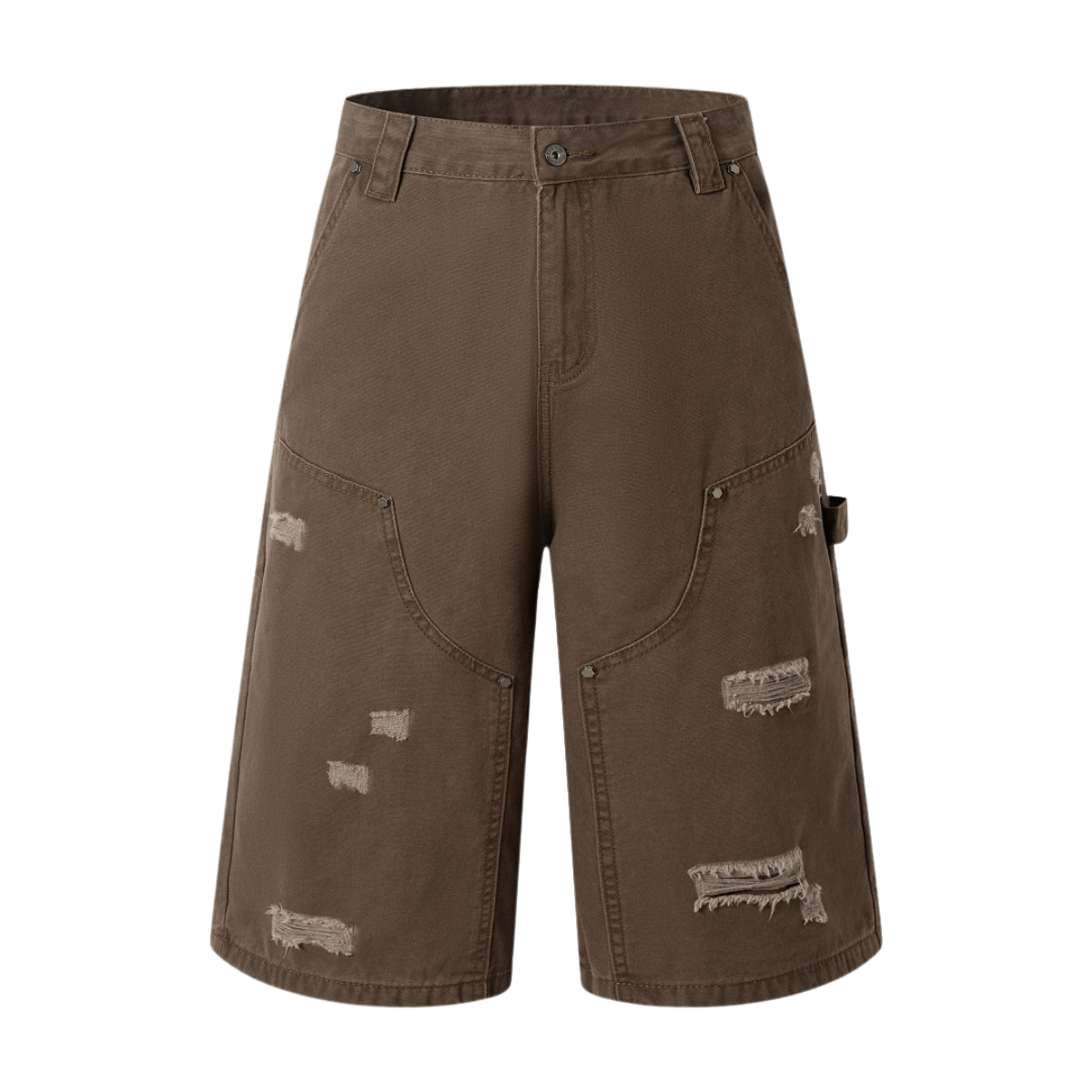 Bermudas con bordado lavado vintage