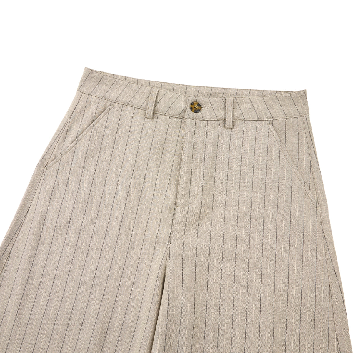 Vintage Pinstripe Baggy Wide-Leg Trousers