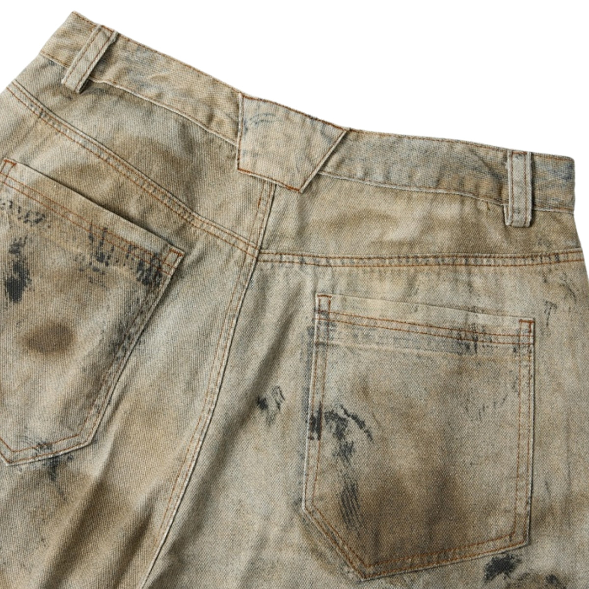 Bermudas con bordado lavado vintage