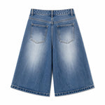 Bermudas con lavado vintage y salpicaduras de tinta