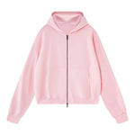 Vintage Washed Cotton Double‑Zip Hoodie