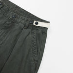 Pearl‑Canvas Martin Dark Green Cargo Pants