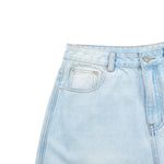 Faded Bleach Geometric-Pocket Baggy Jeans
