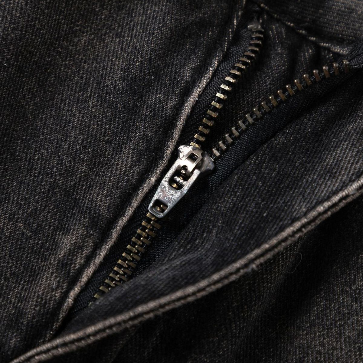 Vintage Washed Black Straight Leg Jeans