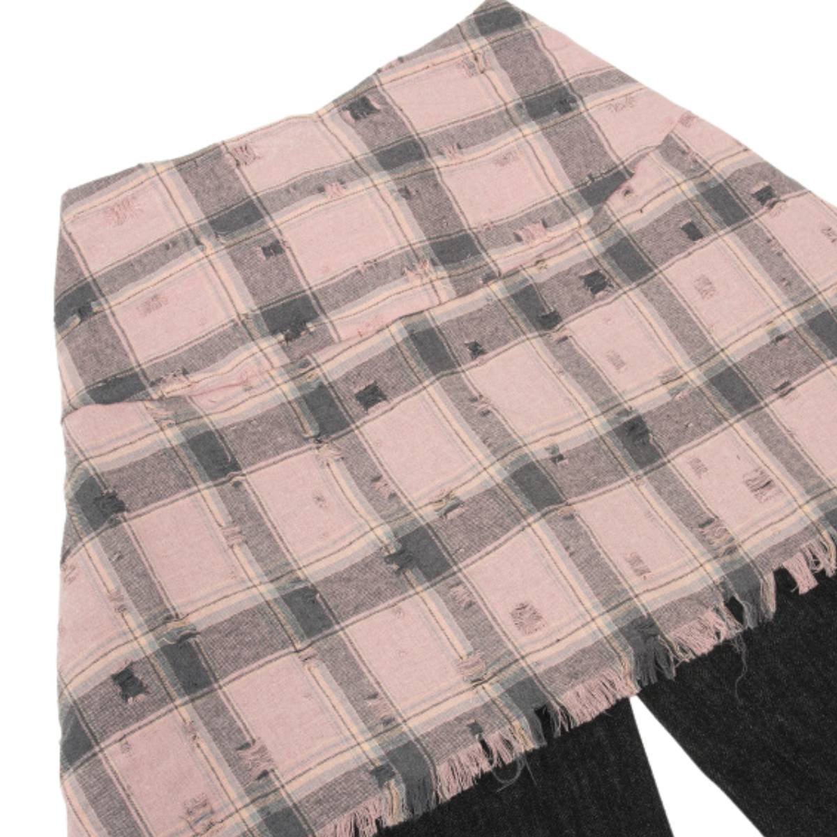 Minimalist Striped Check Relaxed Fit Casual Pants