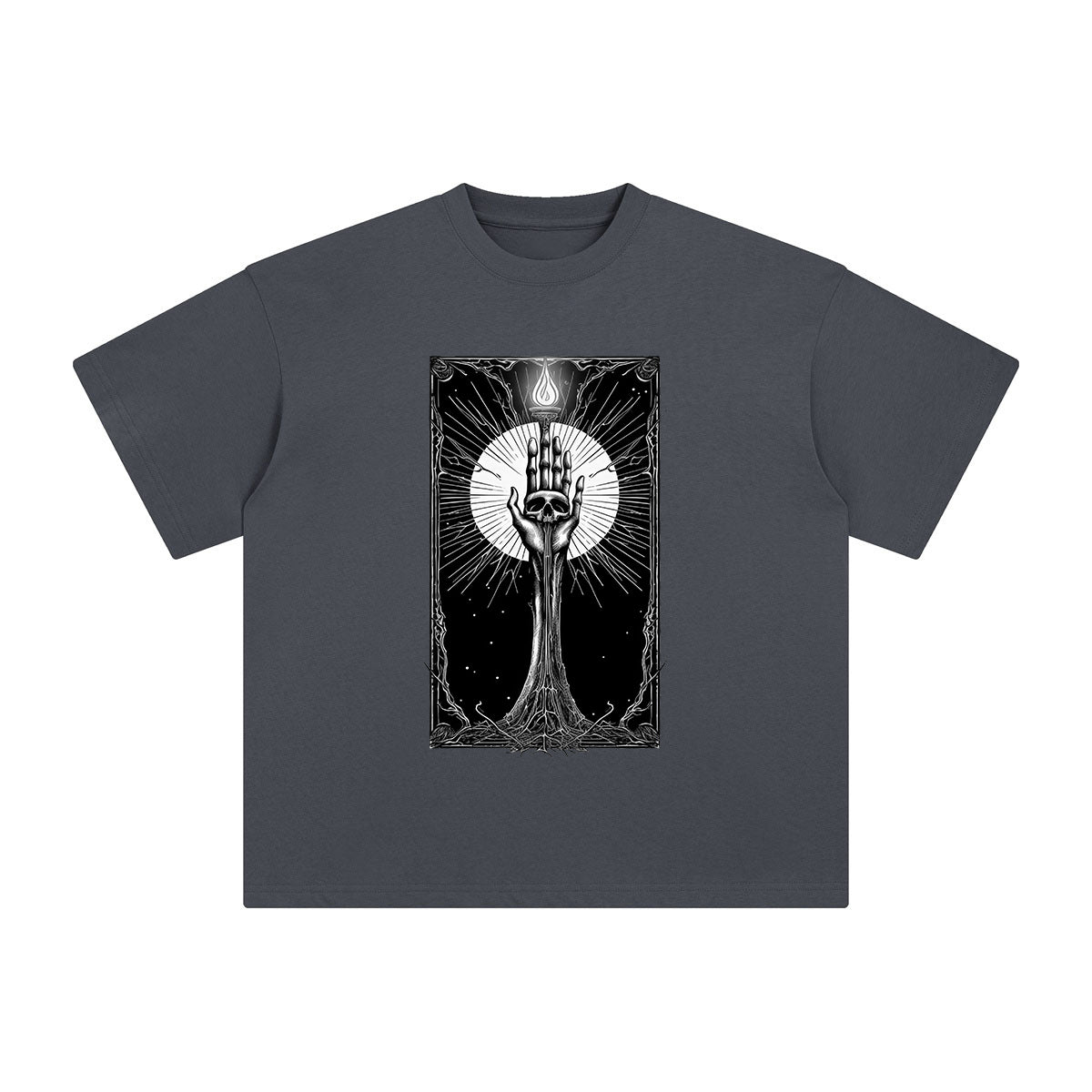 Mystery Demon Hand Tarot Card Graphic Tee-INNBLAC Fashion Apparel