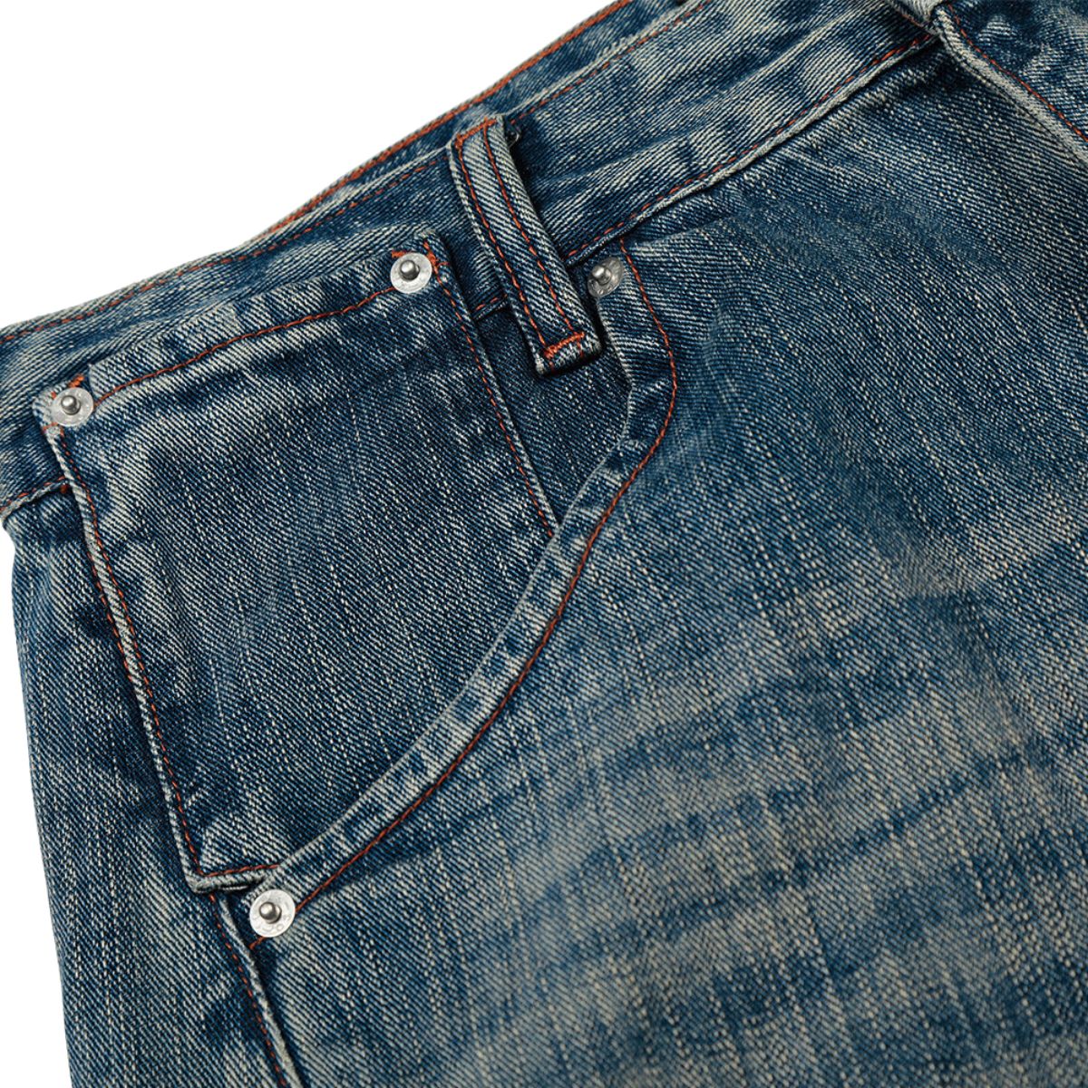 Men's Punk Vintage Washed Loose Wide-Leg Straight Jeans