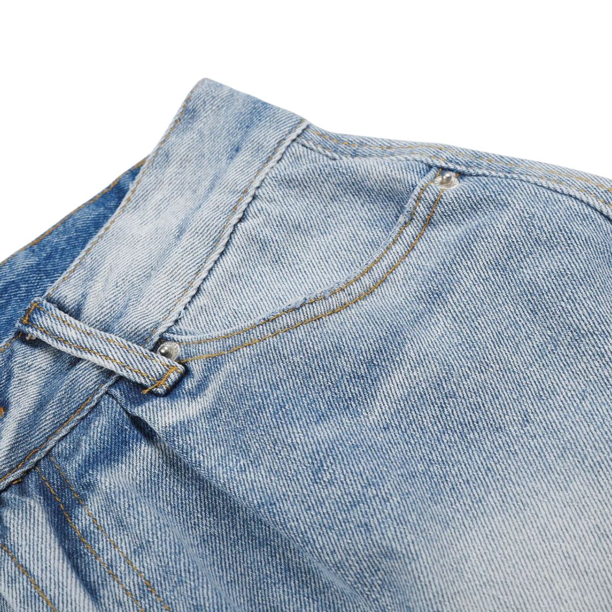 Vintage Distressed Relaxed Denim Shorts