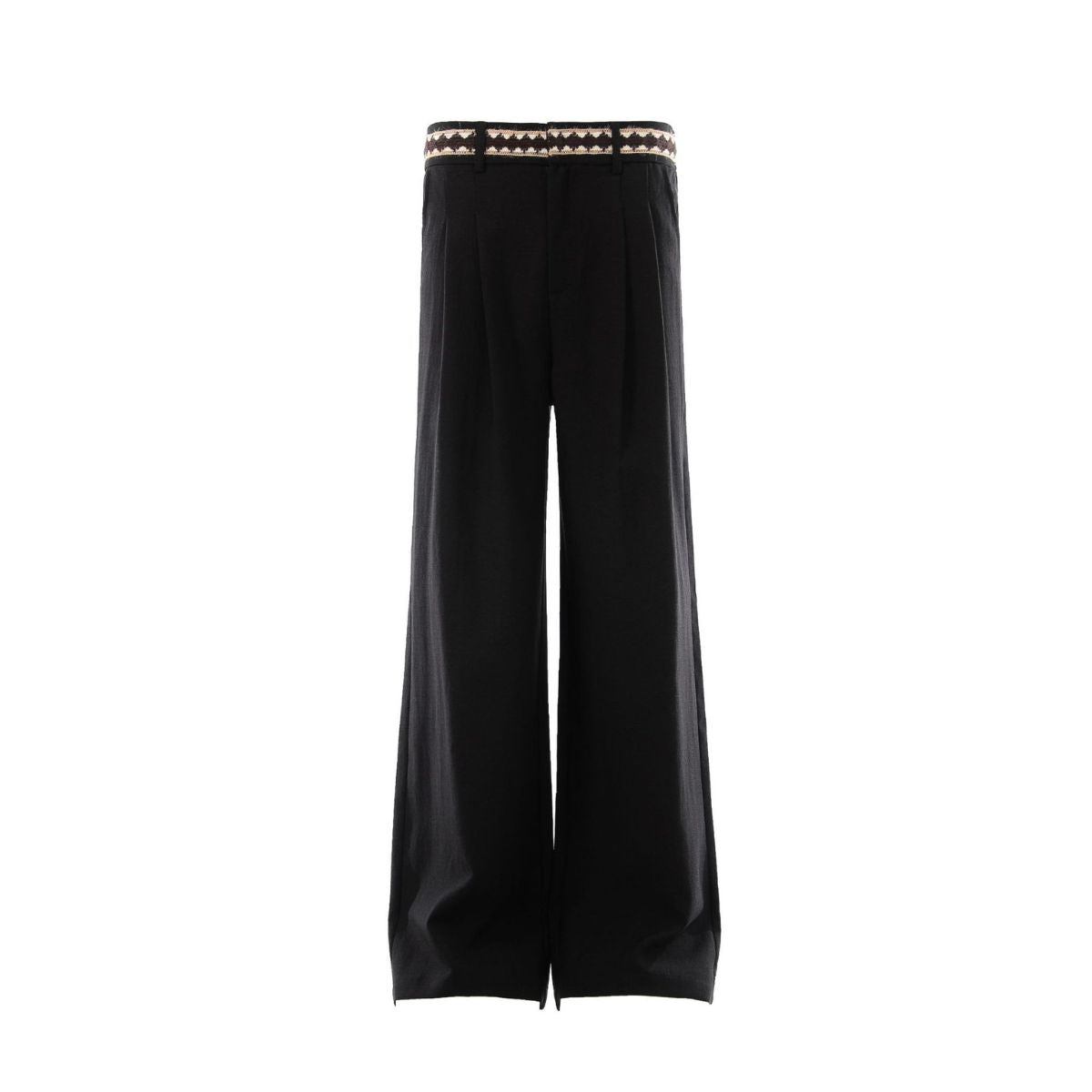 Old Money Lyocell Linen Blend Wide Leg Trousers